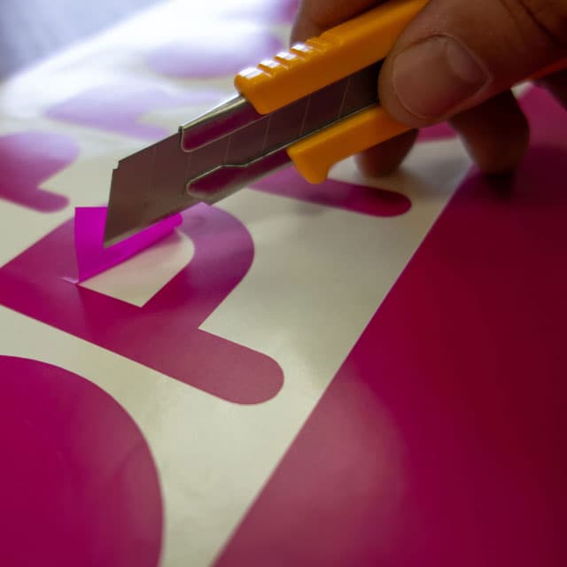 Rótulos personalizados en Pontevedra